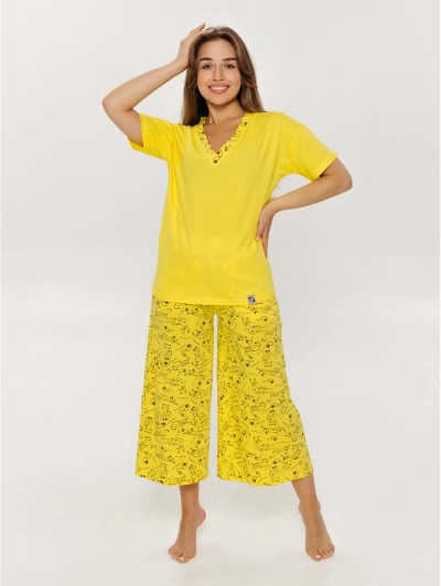 Пижама Мурка желтый (LT)