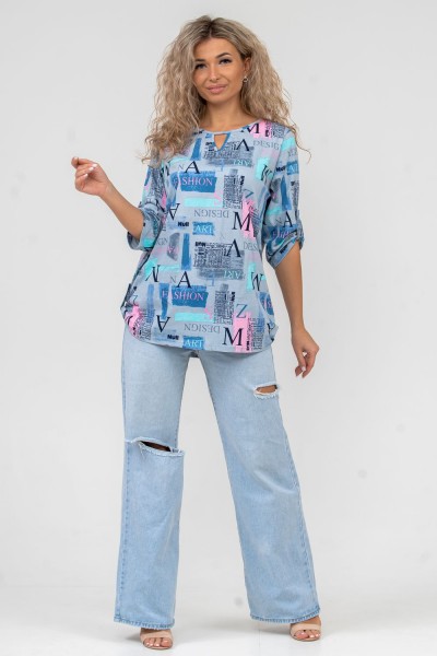 Туника 36657 - синий (НТ)