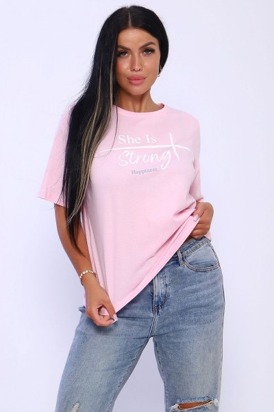 Футболка 80019 - розовый (НТ) Футболка 80019 - розовый (НТ)