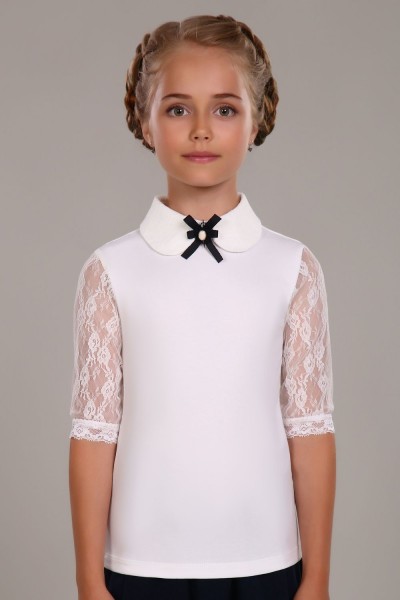 Блузка для девочки Шарлиз Арт. 13237 - крем (НТ)