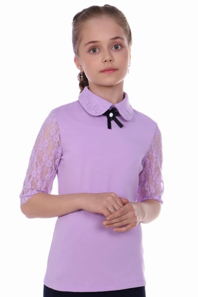 Блузка для девочки Шарлиз Арт. 13237 - светло-сиреневый (НТ)