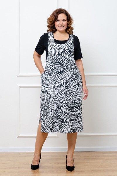 Платье 8372 - орнамент (НТ)