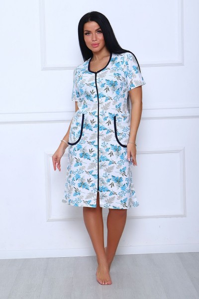Женский халат 39032 - бирюзовый (НТ) Женский халат 39032 - бирюзовый (НТ)