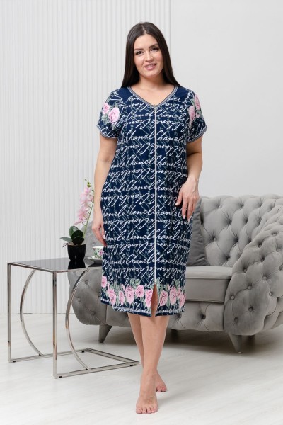 Халат женский 8431 - буквы (НТ)