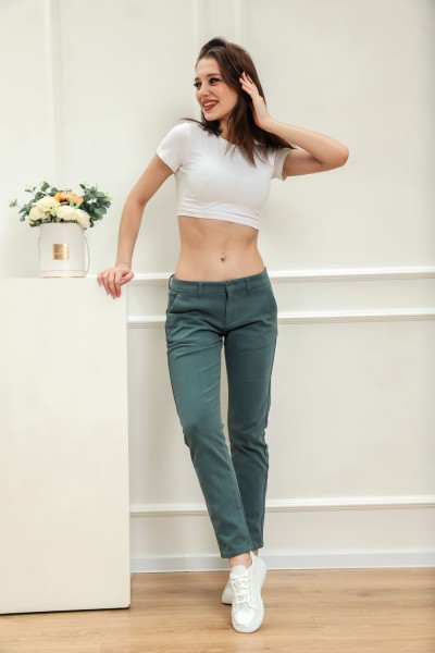 JBG-010 женские брюки - зеленый (НТ)