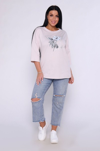 Туника 80025 - бежевый (НТ)