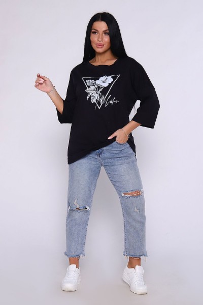 Туника 80025 - черный (НТ)