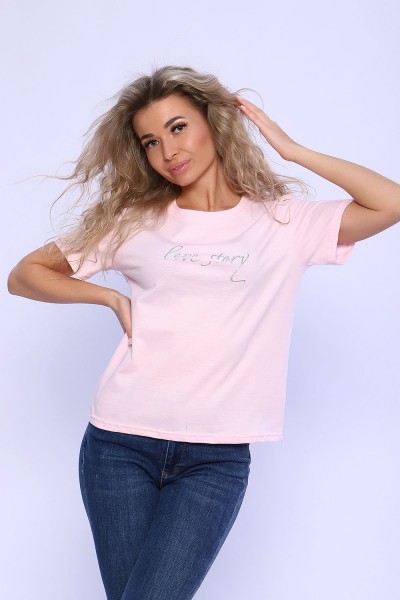футболка 70087 - светло-розовый (НТ)