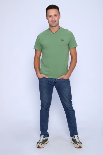 футболка мужская 86081 - зеленый (НТ)