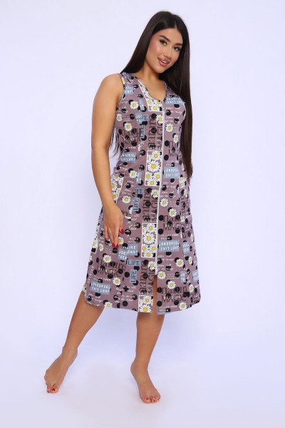 Халат 18 Бренд Rozhkova KV - коричневый (НТ) Халат 18 Бренд Rozhkova KV - коричневый (НТ)