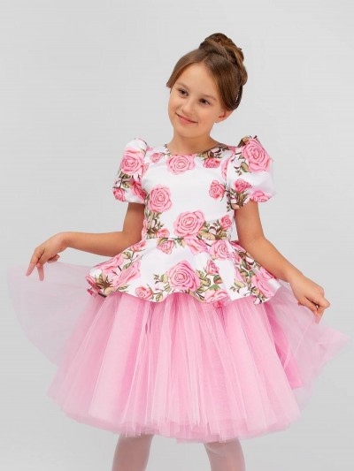 Платье нарядное для девочки SP2010 - розовый (НТ)