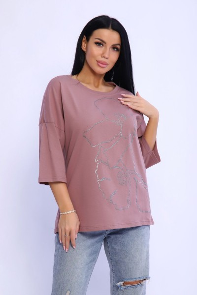 Туника 80028 - лиловый (НТ)