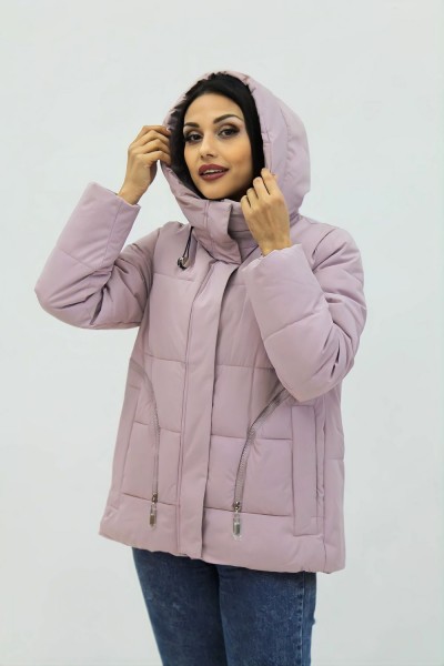 Демисезонная женская куртка весна осень 9602 - розовый (НТ)