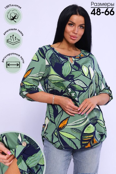 Туника 71104 - зеленый (НТ)