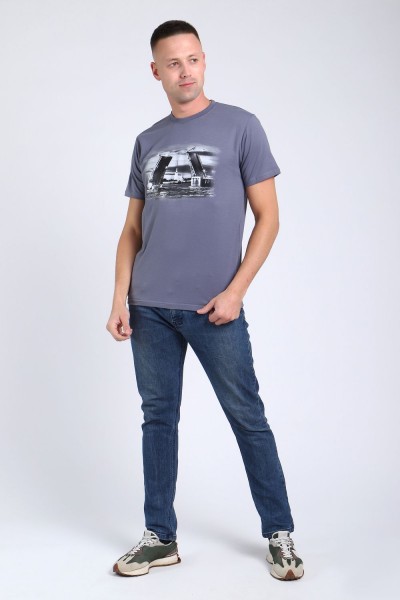 футболка мужская 82053 - фумэ (НТ)