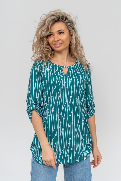 Туника 36741 - зеленый (НТ)