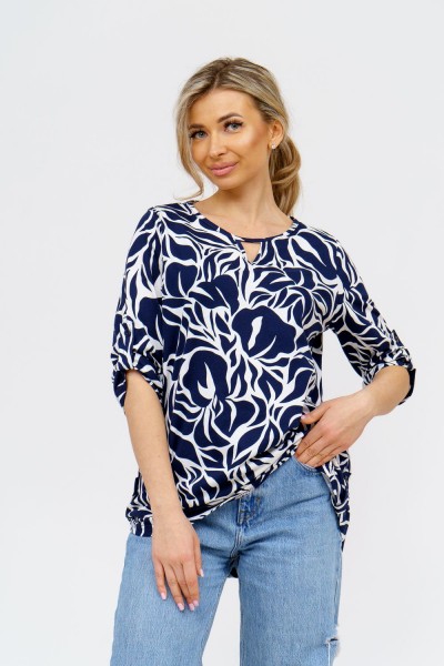 Туника 36764 - сине-белый (НТ)