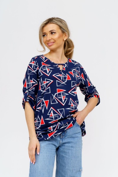 Туника 36763 - сине-красный (НТ)