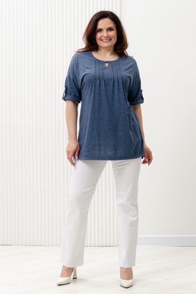 Туника 8243 - индиго меланж (НТ)