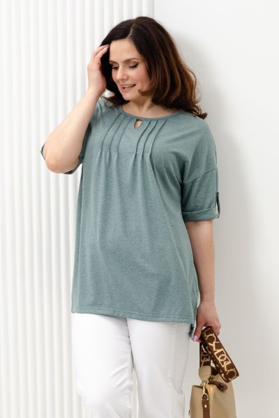 Туника 8243 - хаки меланж (НТ)