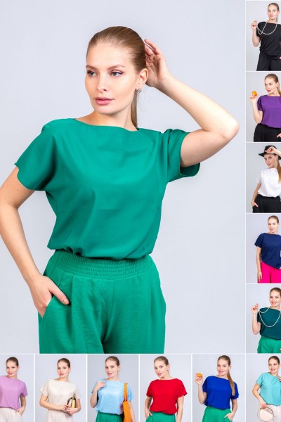 Блуза женская 22275 - зеленый (НТ)